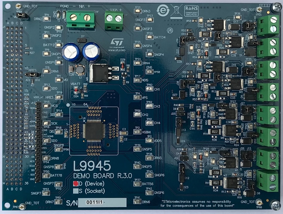 Schematic - STMicroelectronics EVAL-L9945 Evaluation Board